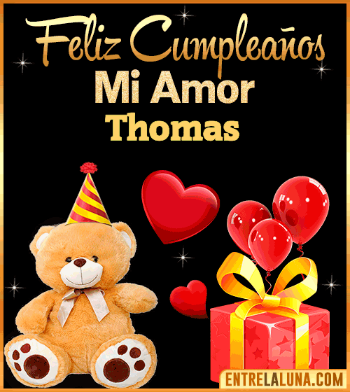 Gif Feliz Cumpleaños mi Amor Thomas