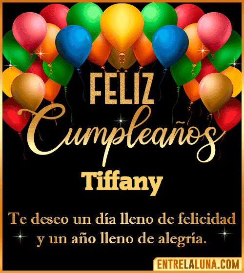 Mensajes de cumpleaños Tiffany