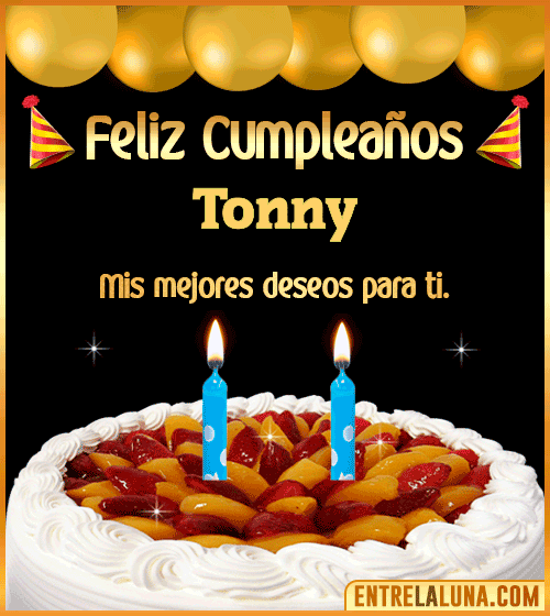 Gif de pastel de Cumpleaños Tonny
