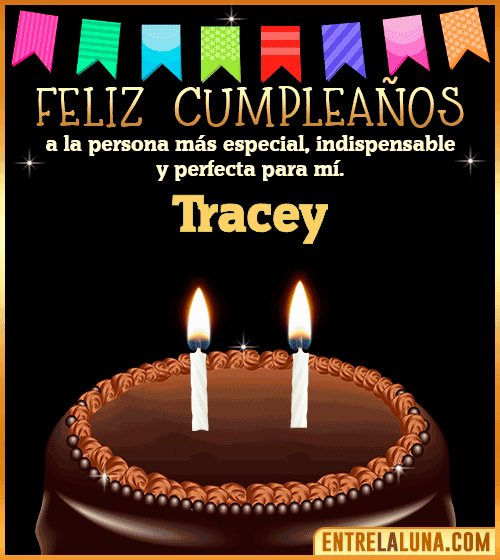 Feliz Cumpleaños a la persona más especial Tracey