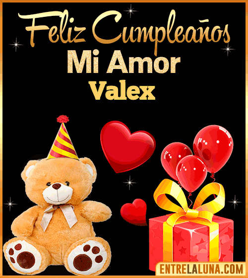 Gif Feliz Cumpleaños mi Amor Valex