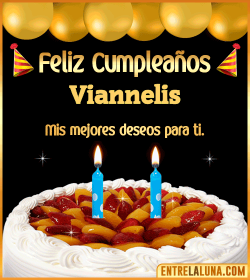 Gif de pastel de Cumpleaños Viannelis