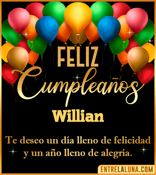 Mensajes de cumpleaños Willian