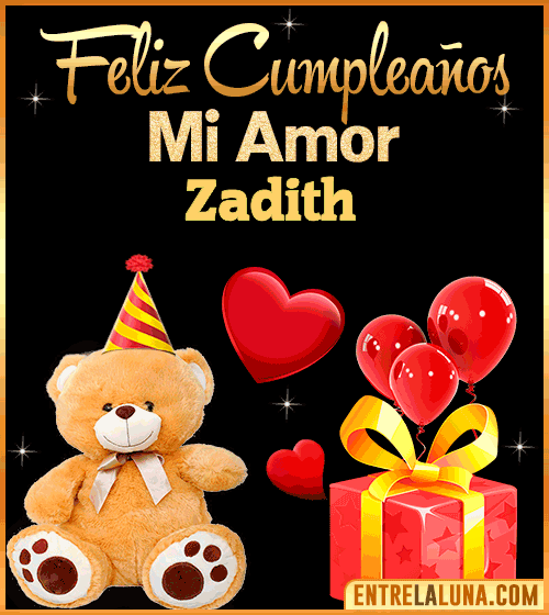 Gif Feliz Cumpleaños mi Amor Zadith