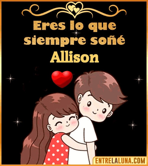 Gif de Amor para Allison