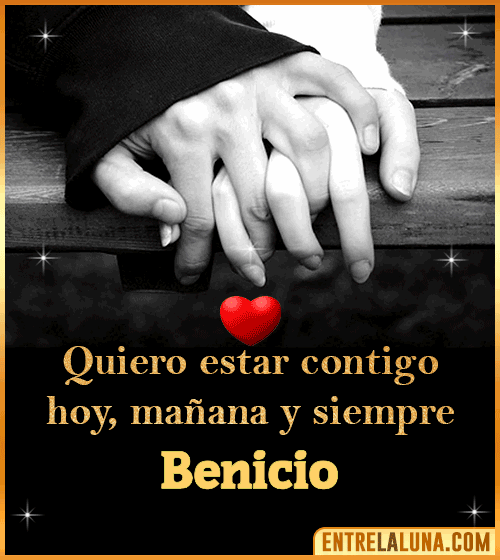 Gif de Amor con Nombre Benicio