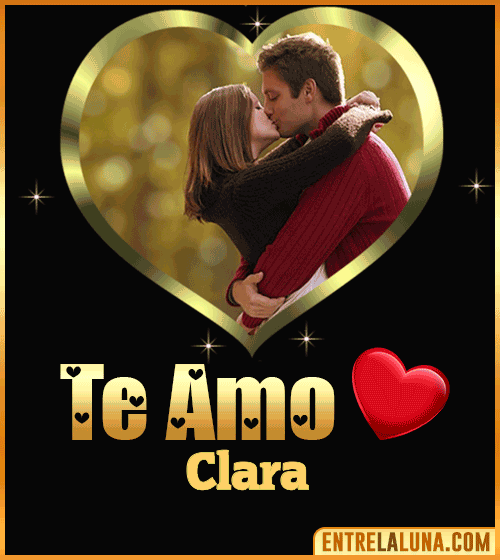 Gif Te amo Clara