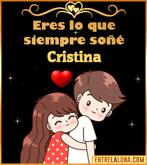 Gif de Amor para Cristina