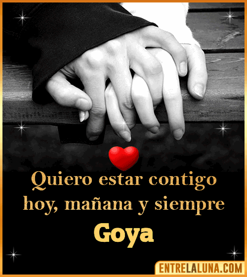 Gif de Amor con Nombre Goya