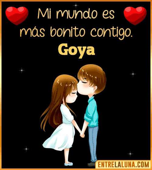 Gif de Amor para WhatsApp con Nombre Goya