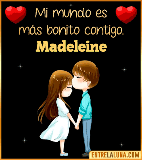 Gif de Amor para WhatsApp con Nombre Madeleine