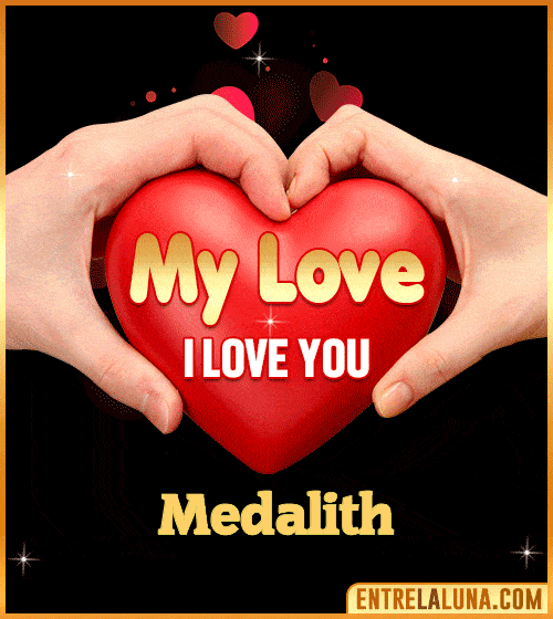 My Love i love You Medalith