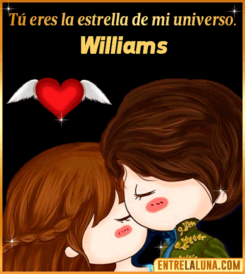 Tú eres la estrella de mi universo Williams