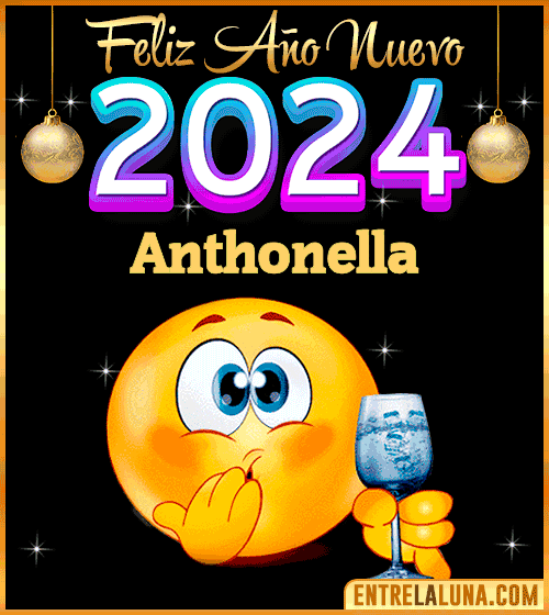 Feliz Año Nuevo 2024 gif Anthonella