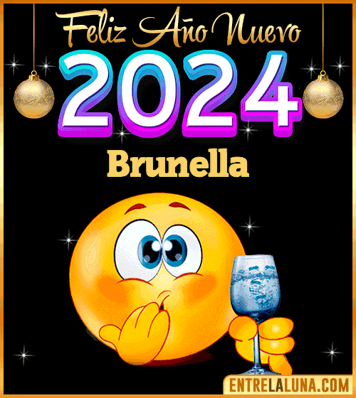 Feliz Año Nuevo 2024 gif Brunella