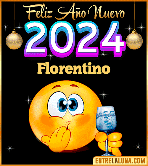 Feliz Año Nuevo 2024 gif Florentino