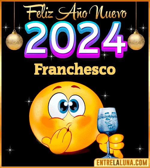 Feliz Año Nuevo 2024 gif Franchesco