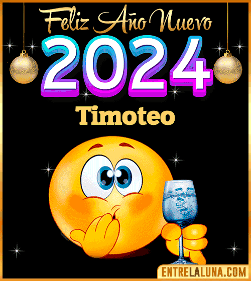 Feliz Año Nuevo 2024 gif Timoteo