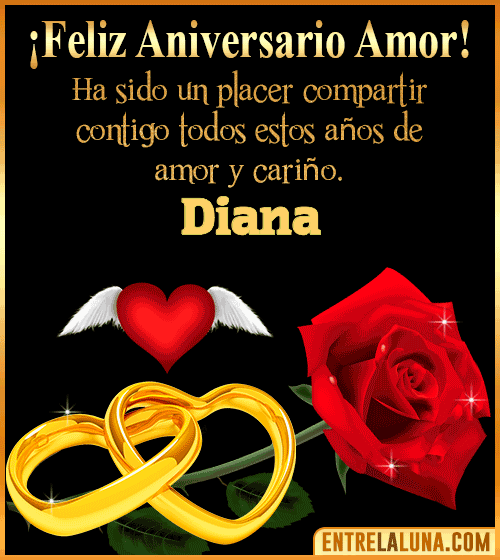 Gif de Feliz Aniversario Diana
