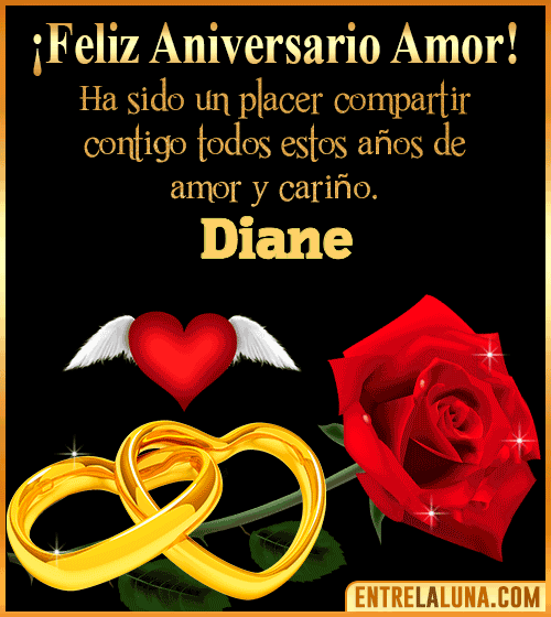 Gif de Feliz Aniversario Diane