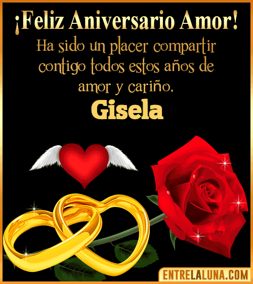 Gif de Feliz Aniversario Gisela