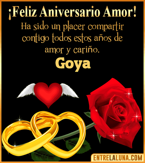 Gif de Feliz Aniversario Goya