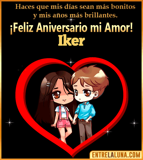 Feliz Aniversario mi Amor gif Iker