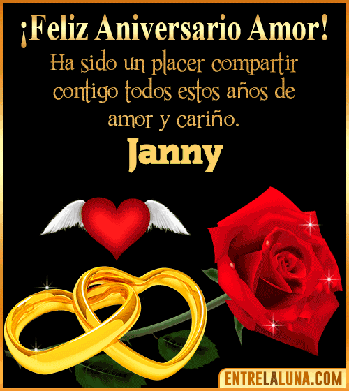 Gif de Feliz Aniversario Janny