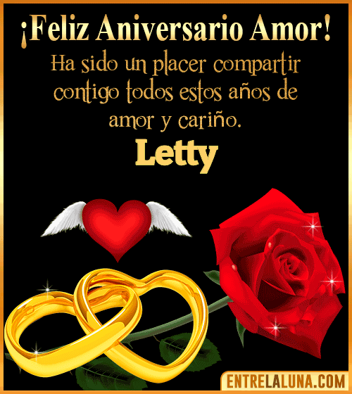 Gif de Feliz Aniversario Letty