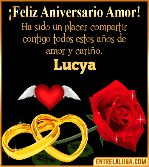 Gif de Feliz Aniversario Lucya