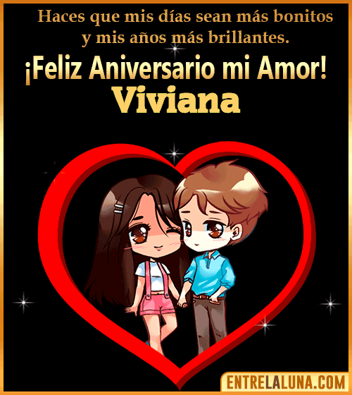 Feliz Aniversario mi Amor gif Viviana