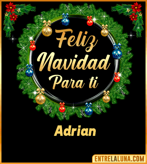 Feliz Navidad para ti Adrian
