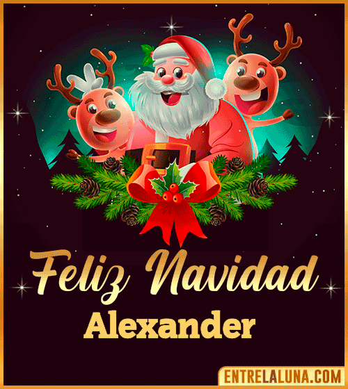 Feliz Navidad Alexander
