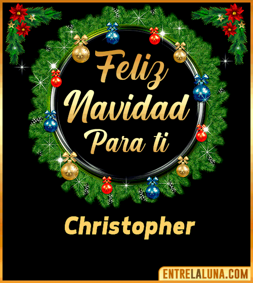 Feliz Navidad para ti Christopher