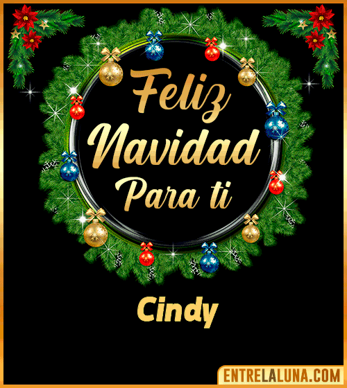 Feliz Navidad para ti Cindy