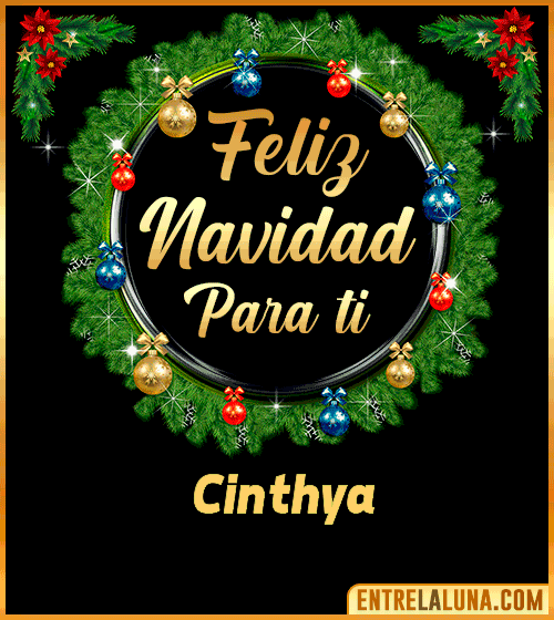 Feliz Navidad para ti Cinthya