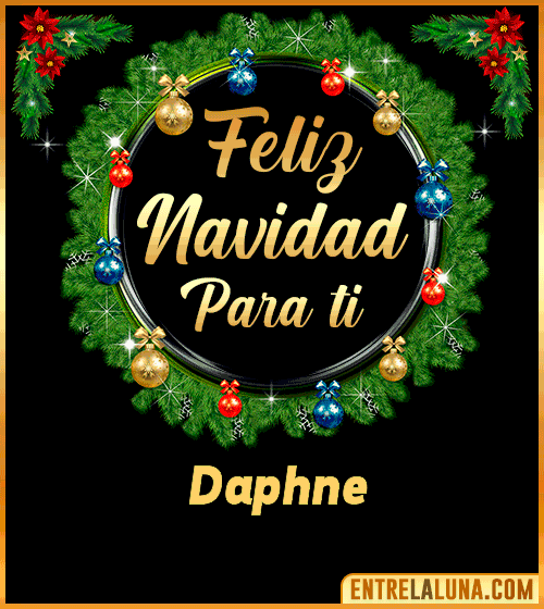 Feliz Navidad para ti Daphne