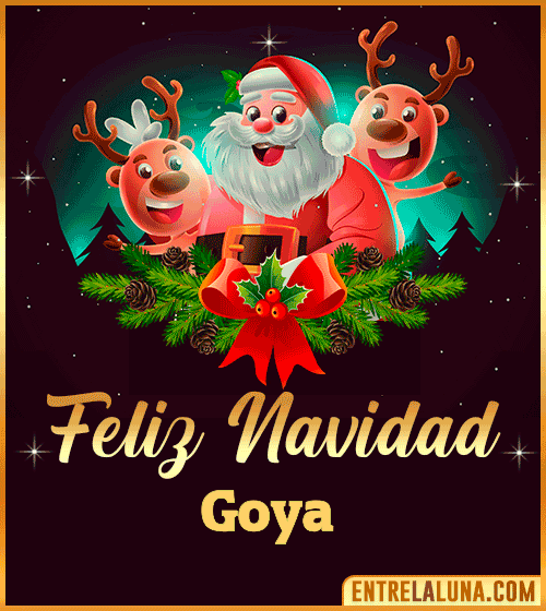 Feliz Navidad Goya