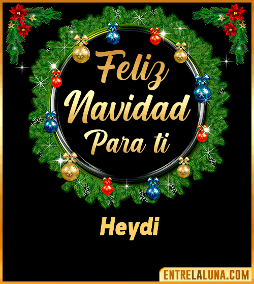 Feliz Navidad para ti Heydi