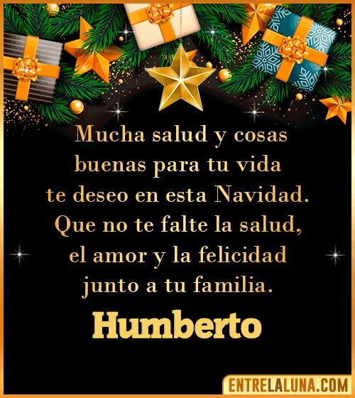 Te deseo Feliz Navidad Humberto