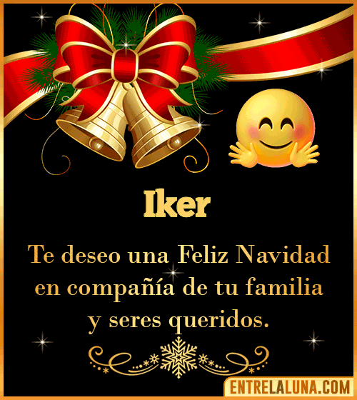 Te deseo una Feliz Navidad para ti Iker