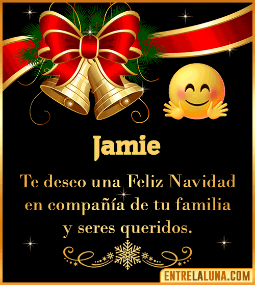 Te deseo una Feliz Navidad para ti Jamie