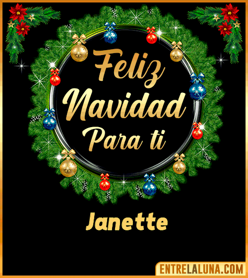 Feliz Navidad para ti Janette