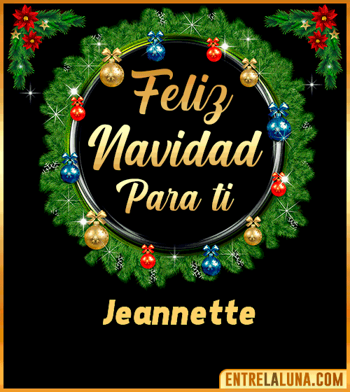 Feliz Navidad para ti Jeannette