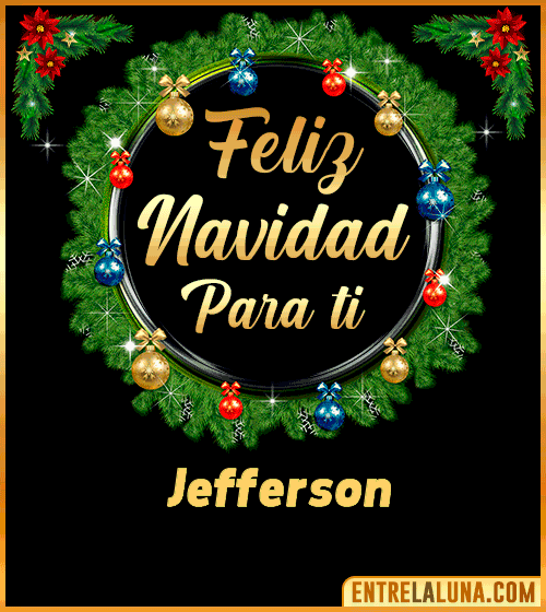 Feliz Navidad para ti Jefferson