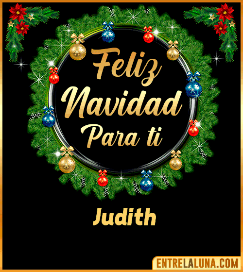 Feliz Navidad para ti Judith