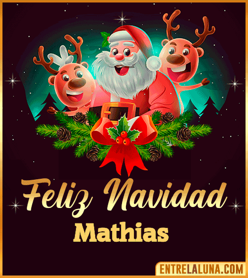 Feliz Navidad Mathias