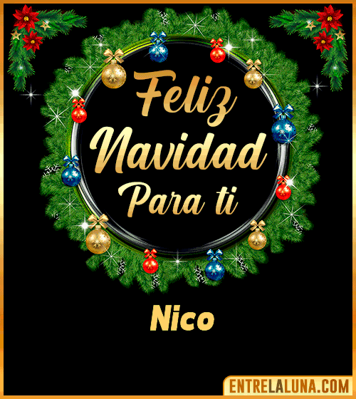 Feliz Navidad para ti Nico