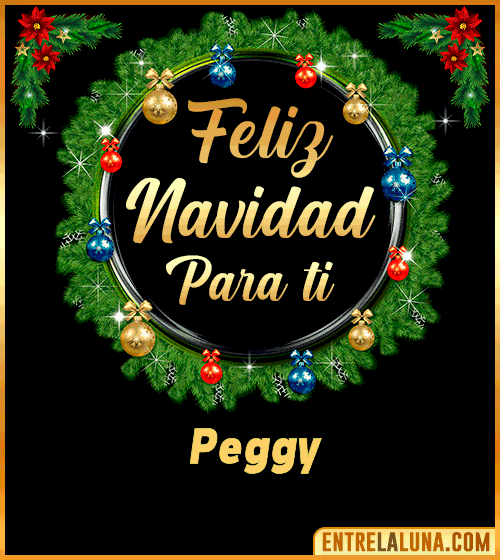 Feliz Navidad para ti Peggy