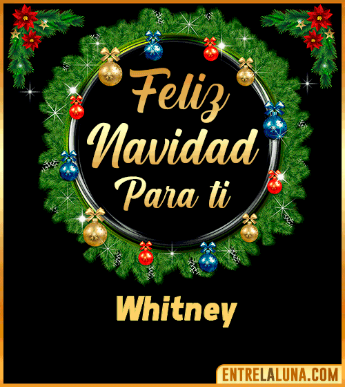 Feliz Navidad para ti Whitney